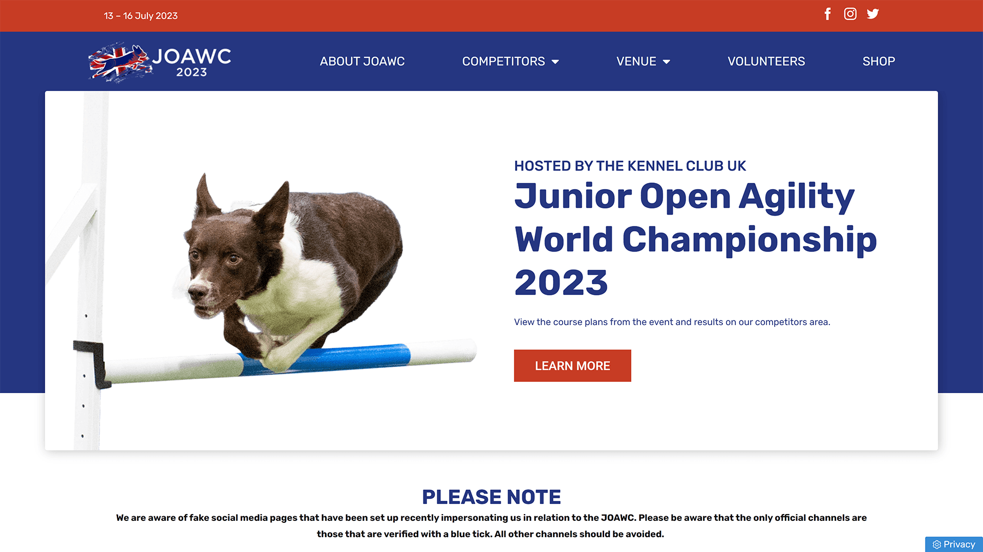 The Kennel Club - JOAWC 2023